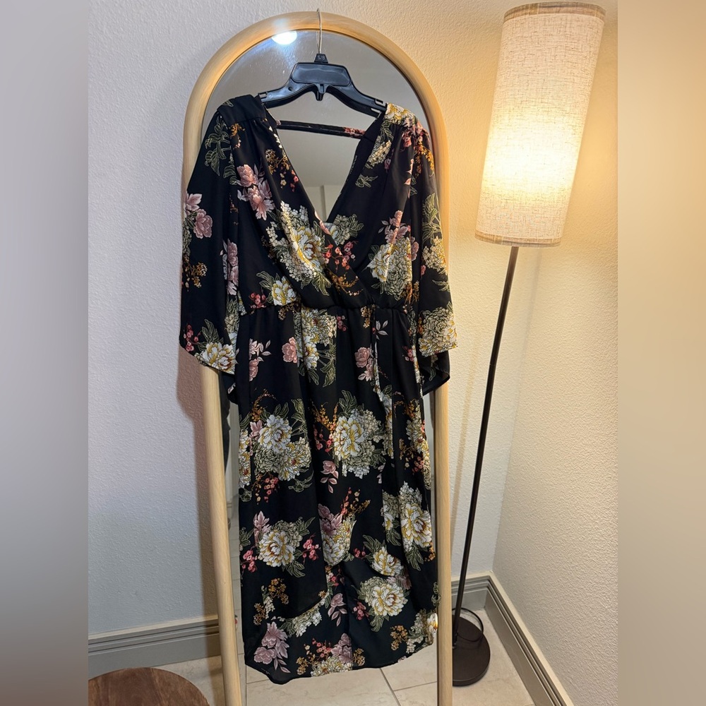 Bailey Blue Black Floral Dress